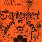 DÍPTIC 5è aniversari Orgue de Gats (1985) Portada