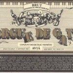 Etiqueta ampolla de cava Orgue de Gats (1990)