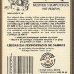 Etiqueta posterior ampolla de cava Orgue de Gats (1990)