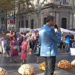 BARCELONA (Colom, Rambla, Port Vell) Ball Festa Gent Gran Disctricte Ciutat Vella amb Orgue de Gats Quartet · 07/10/2016