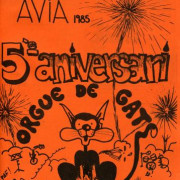 DÍPTIC 5è aniversari Orgue de Gats (1985) Portada