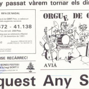 Butlleta RIFA DE NADAL 1991