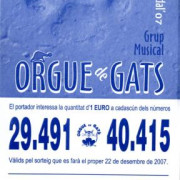 Butlleta LOTERIA DE NADAL 2007
