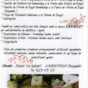 Contraportada tríptic promoció Orgue de Gats 1992-93