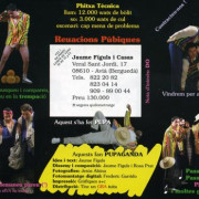 Contraportada díptic promocional Orgue de Gats 1995-1996-1997