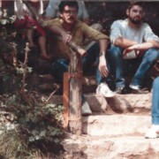 CASTELLAR DE N'hUG Les Fonts del Llobregat. Tarda abans d'actuar a la Festa del Turisme 14 i 15 d'agost 1985