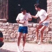 BALLTARGA (la Cerdanya) El Jaume i el Lluís practicant kung-fú - 20/09/1987