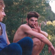 OLIUS (Solsonès) Bany a la riera entre el ball vermut i el ball de nit - 02/08/1987