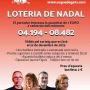 Butlleta LOTERIA DE NADAL 2023