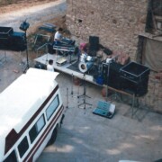 MALANYEU (Berguedà) Festa Major · 21/08/88 -A la tarda,muntatge a la plaça-