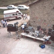 MALANYEU (Berguedà) Festa Major · 21/08/88 -A la tarda,muntatge a la plaça-