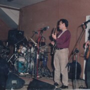 BAGÀ (Berguedà) Moguda del Berguedà · 23/03/1991 · A primera fila, Francesc Ribera "Titot" rascant-se el cap