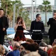 BARCELONA · Platja de la Barceloneta · plaça del Mar · Ball Setmana Gent Gran Districte Ciutat Vella · Jaume Fíguls, Cris Sáez, Marc Anglarill, Juanma Fernández · 07/06/2018