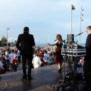 BARCELONA · Platja de la Barceloneta · plaça del Mar · Ball Setmana Gent Gran Districte Ciutat Vella · Jaume Fíguls, Cris Sáez, Marc Anglarill, Juanma Fernández · 07/06/2018
