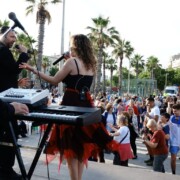 BARCELONA · Platja de la Barceloneta · plaça del Mar · Ball Setmana Gent Gran Districte Ciutat Vella · Jaume Fíguls, Cris Sáez, Marc Anglarill, Juanma Fernández · 07/06/2018