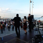BARCELONA · Platja de la Barceloneta · plaça del Mar · Ball Setmana Gent Gran Districte Ciutat Vella · Jaume Fíguls, Cris Sáez, Marc Anglarill, Juanma Fernández · 07/06/2018