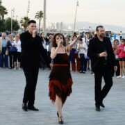 BARCELONA · Platja de la Barceloneta · plaça del Mar · Ball Setmana Gent Gran Districte Ciutat Vella · Jaume Fíguls, Cris Sáez, Marc Anglarill, Juanma Fernández · 07/06/2018